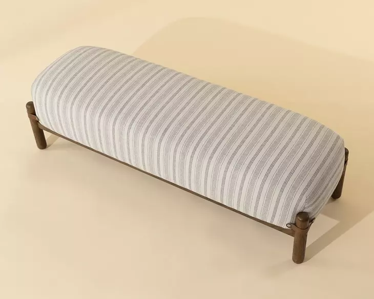 Wren Gifford Script Upholstered Bed Bench