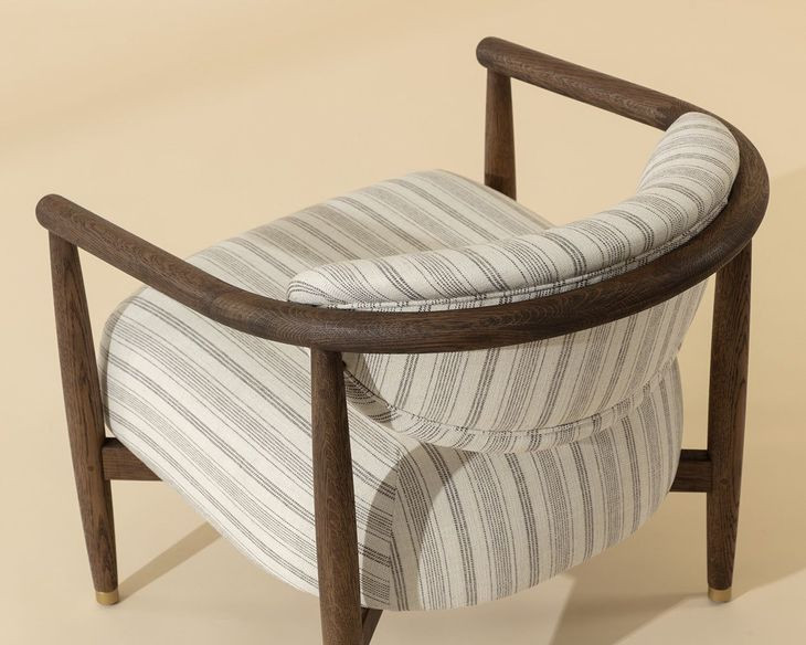 Freya Gifford Script Upholstered Lounge Chair