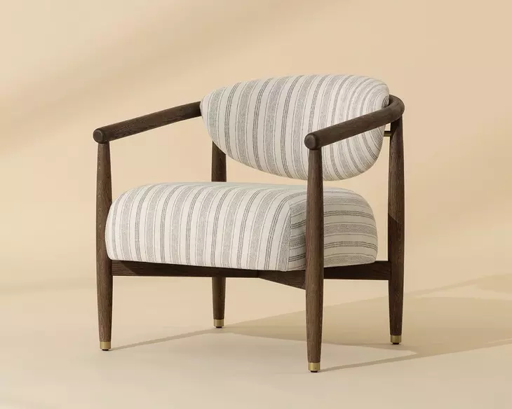 Gavina Gifford Script Upholstered Lounge Chair