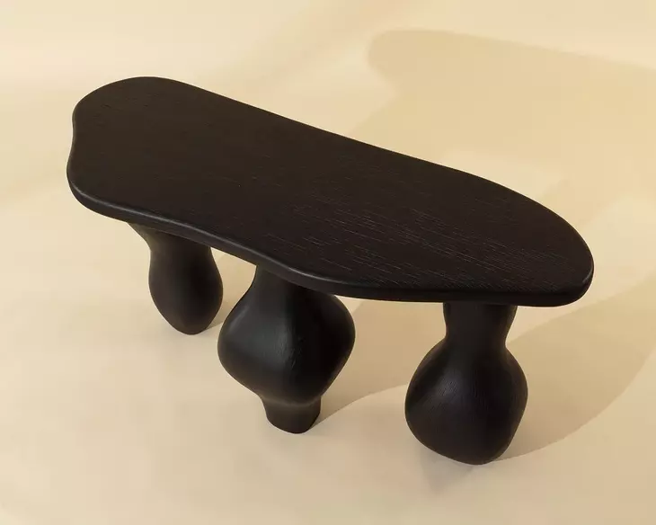 Brinley Black Outdoor Oval Console Table