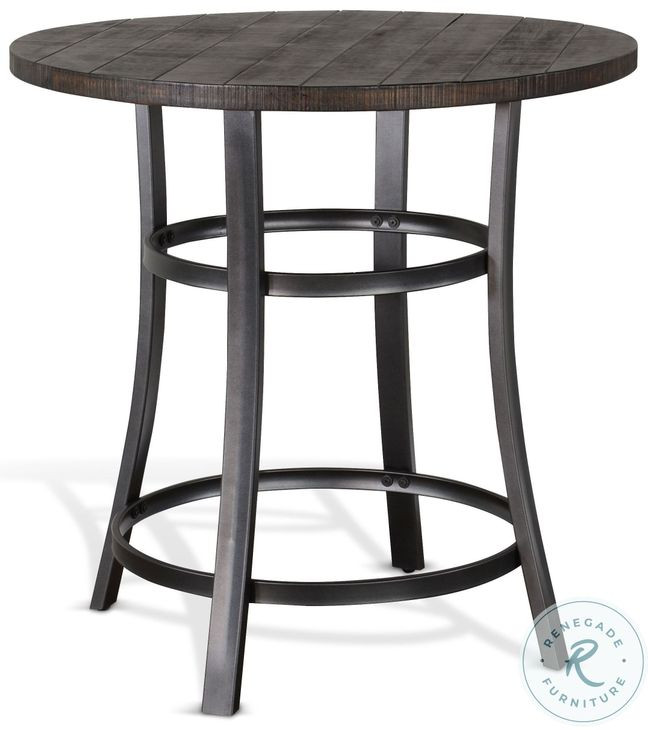Havenstead Dark Brown 36" Round Counter Height Dining Table