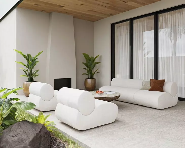 Orina Macchiato and Brown Outdoor Occasional Table Set