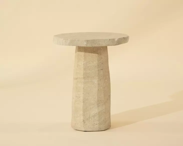 Celeste Natural Outdoor Round End Table