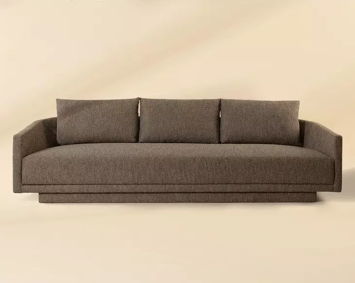 Gannon Gellar Earth Upholstered 111" Sofa