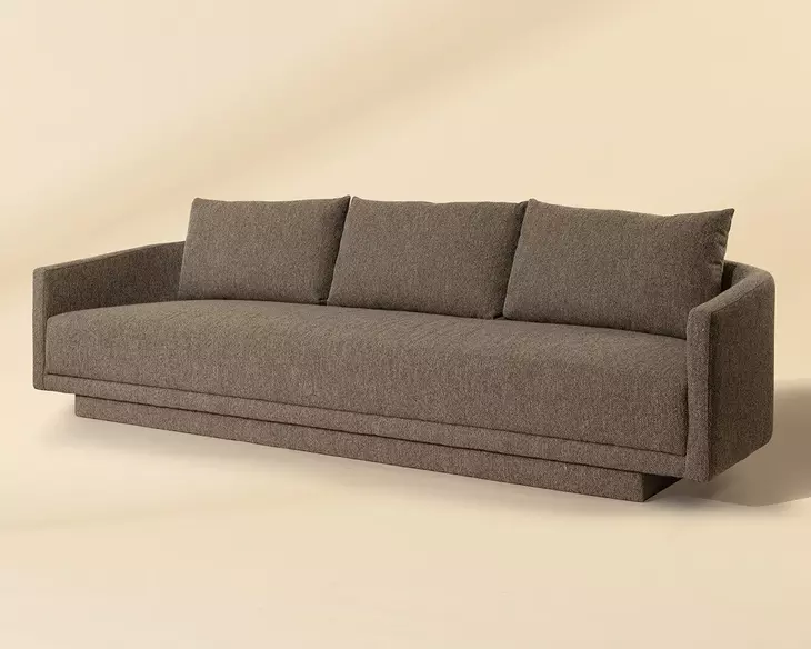 Gannon Gellar Earth Upholstered 111" Sofa