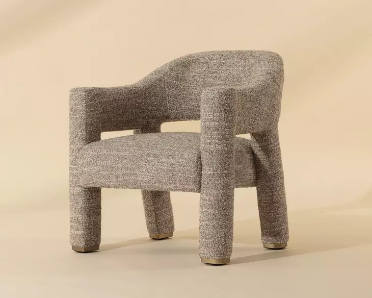 Prisca Holden Dusty Greige Upholstered Lounge Chair