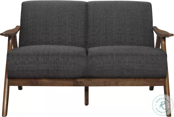 Damala Dark Gray Loveseat
