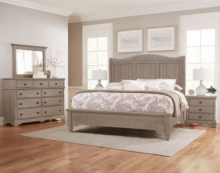 Heritage Graystone Sleigh Bedroom Set