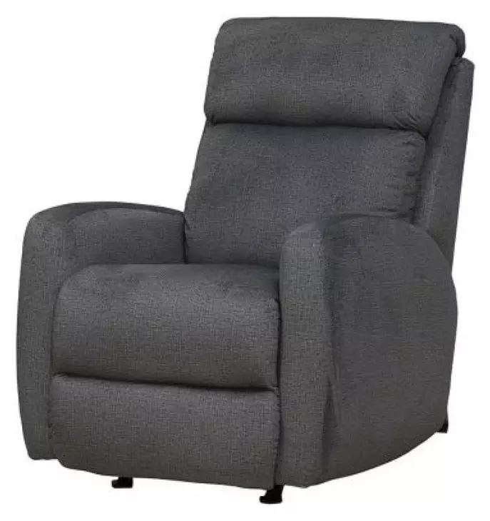 Primo Charcoal Rocker Power Recliner with Power Headrest