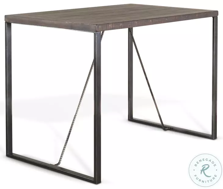 Havenstead Dark Brown 47" Rectangular Counter Height Dining Table
