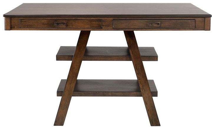 Dewey Walnut Counter Height Dining Table