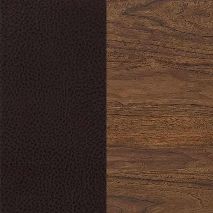 Dewey Brown and Walnut Counter Height Chair Set of 2