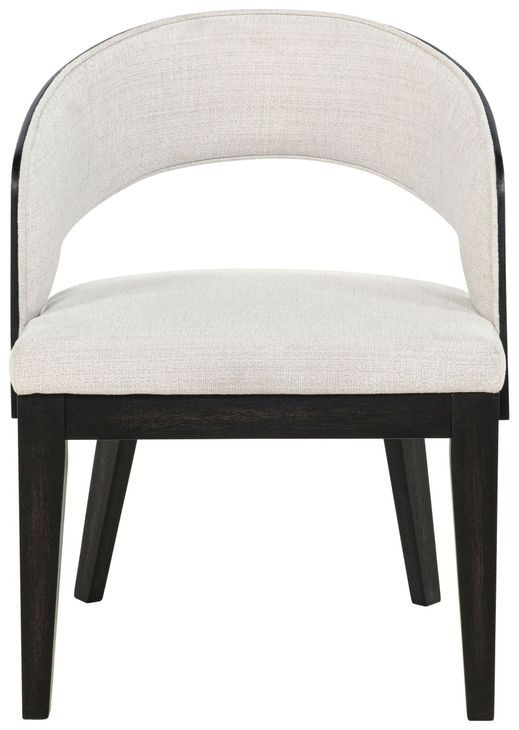 Leandro Cream Upholstered Dining Arm Chair Set of 2