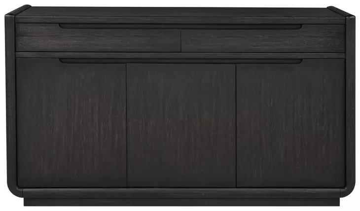 Leandro Burnished Black 3 Door Sideboard