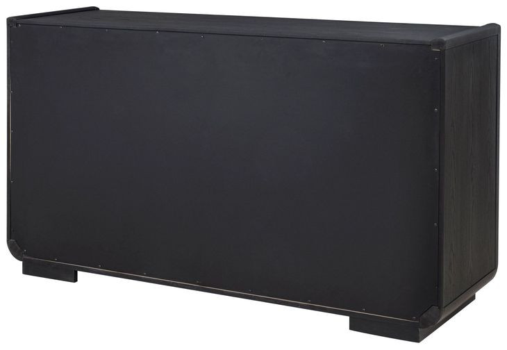 Leandro Burnished Black Round Dining Room Set