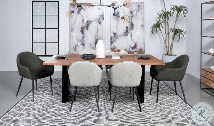 Emma Charcoal Arm Chair Set Of 2