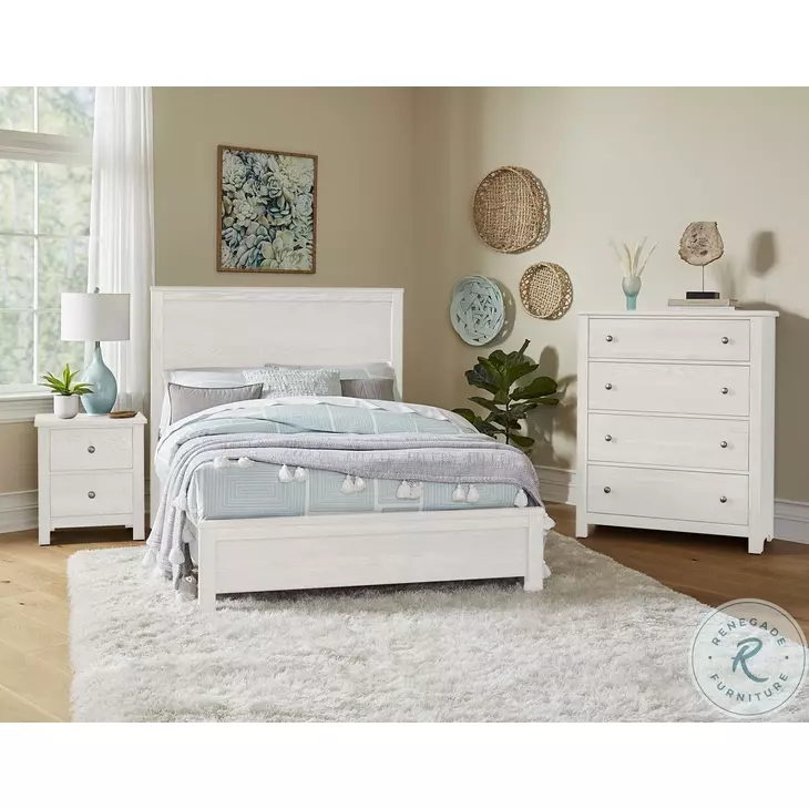 Fundamentals White Full Panel Bed