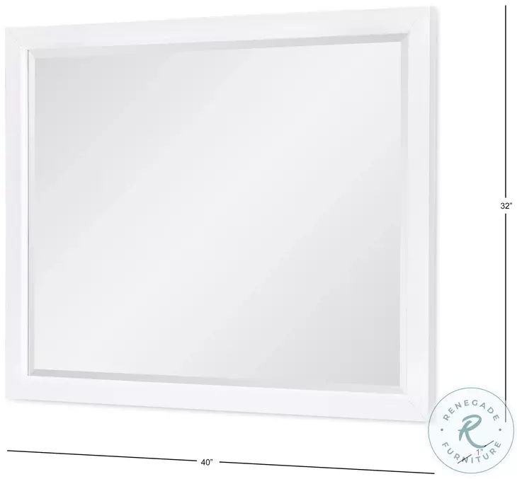 Summerland Pure White Upholstered Panel Bedroom Set