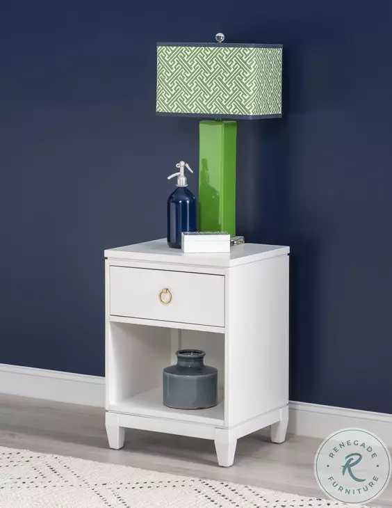 Summerland Pure White Open Nightstand