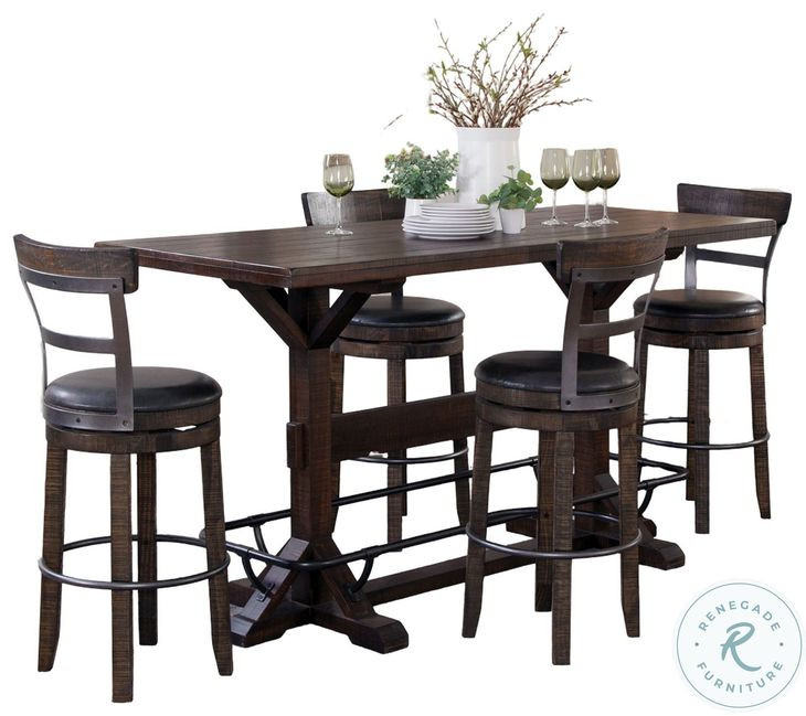 Havenstead Dark Brown Rectangular Pub Table