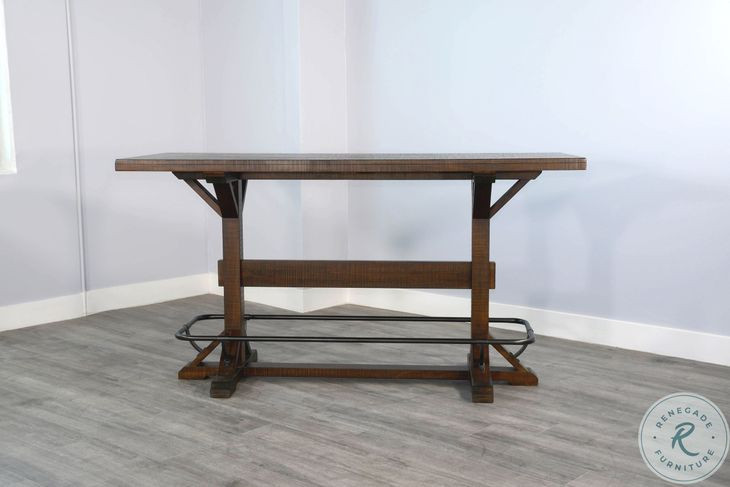 Havenstead Dark Brown Rectangular Pub Table