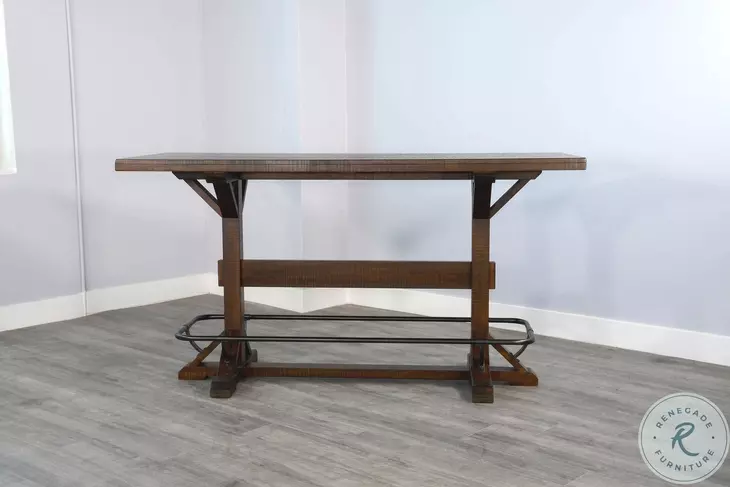 Havenstead Dark Brown Rectangular Pub Table