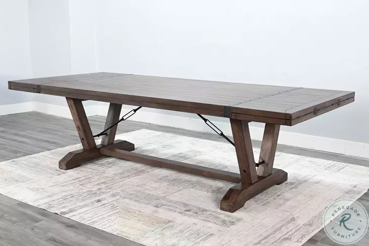 Velden Hollow Natural 140" Extendable Rectangular Dining Table