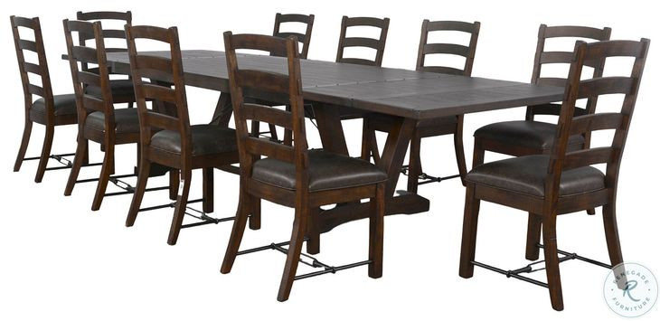 Havenstead Tobacco Leaf Ladderback Dining Chair Set of 2