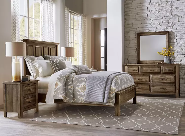 Maple Road Maple Syrup King Mansion Panel Bed