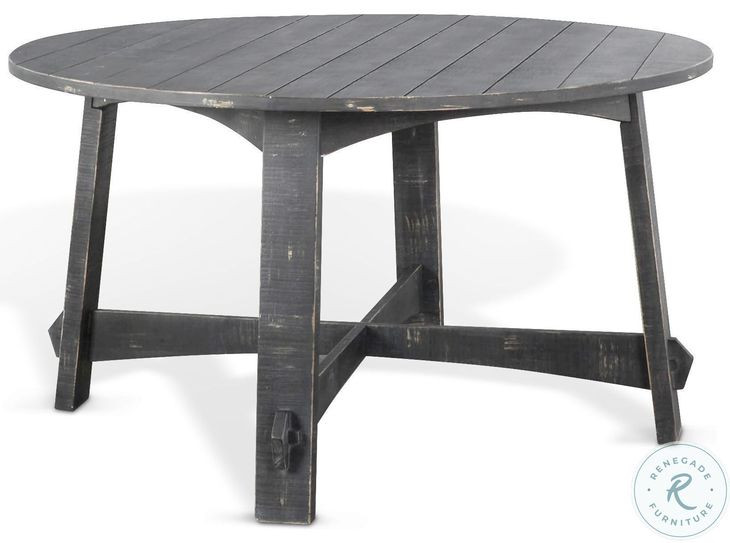 Seabright Black 54" Round Dining Table