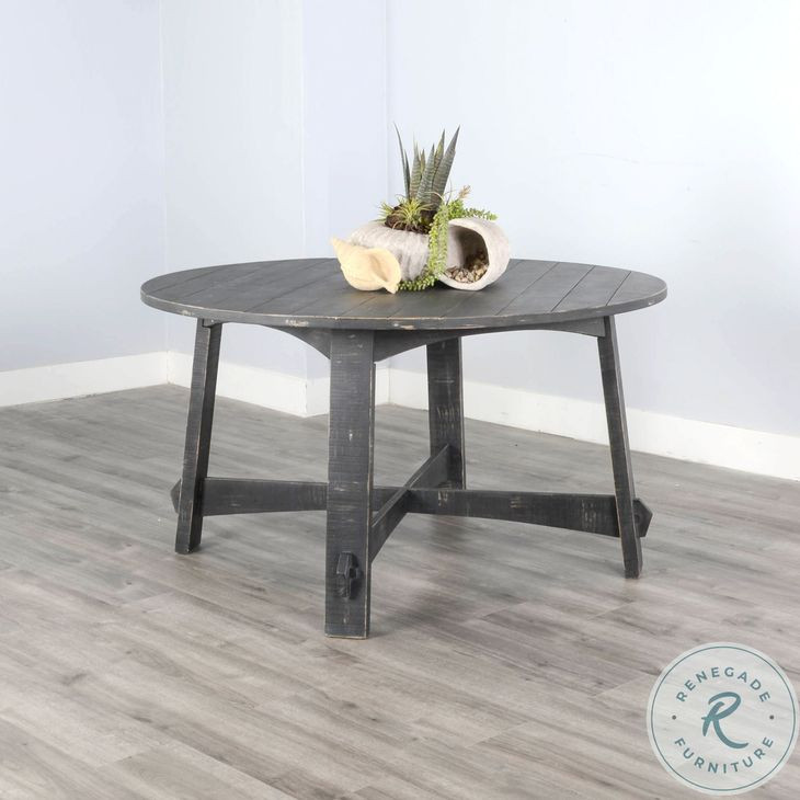 Seabright Black 54" Round Dining Table