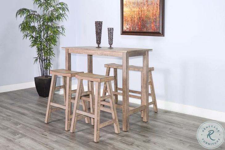 Seabright Natural Rectangular Pub Table