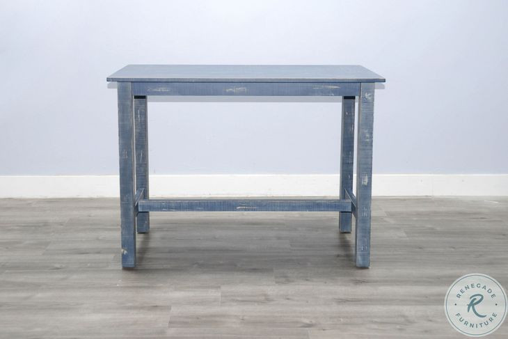 Seabright Blue 48" Counter Height Dining Table