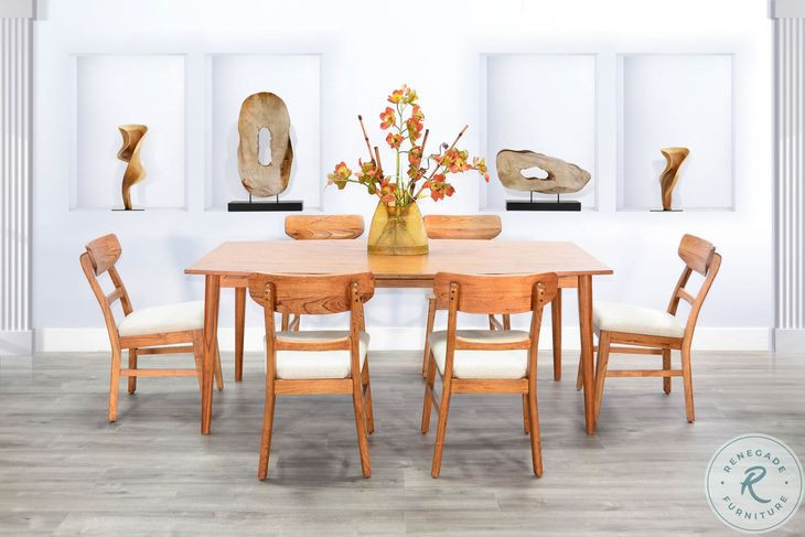 Cinnamon Mindi Medium Brown 72" Rectangular Dining Table