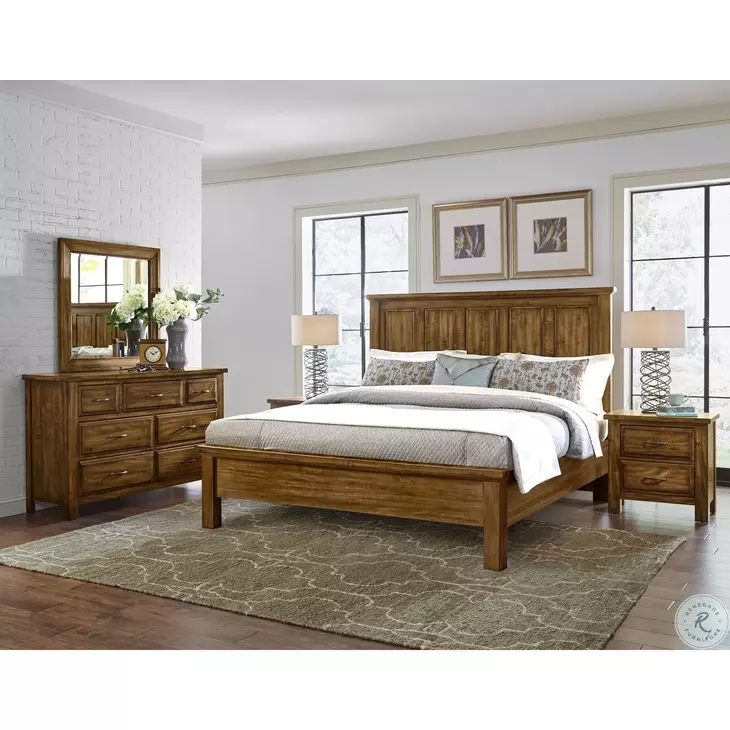 Maple Road Antique Amish Queen Mansion Bed