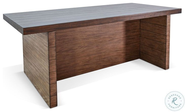 Autumn Echo Dark Brown 86" Rectangular Counter Height Dining Table