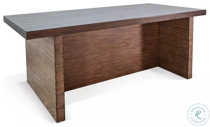 Autumn Echo Dark Brown 86" Rectangular Counter Height Dining Table