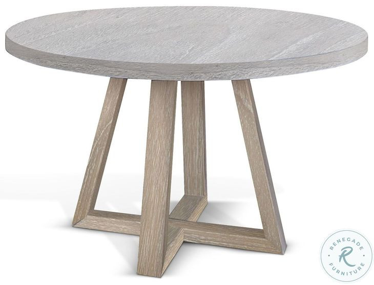 Ashwyn Light Gray 60" Round Dining Table