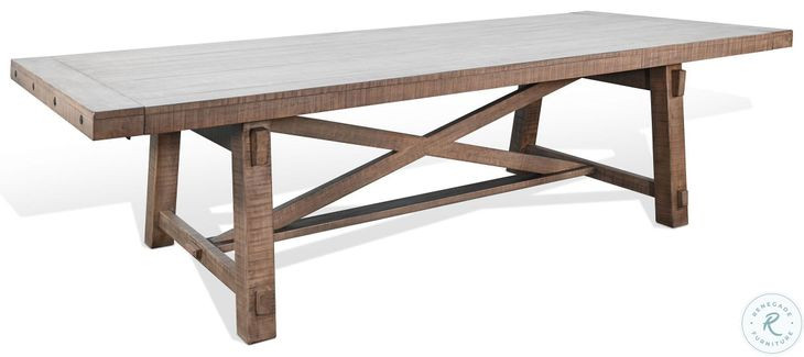 Crosshaven Natural 140" Extendable Rectangular Dining Table