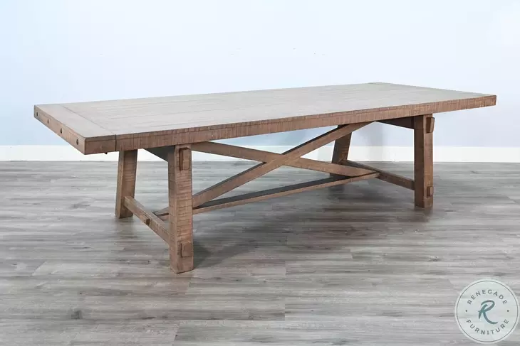 Crosshaven Natural 140" Extendable Rectangular Dining Table