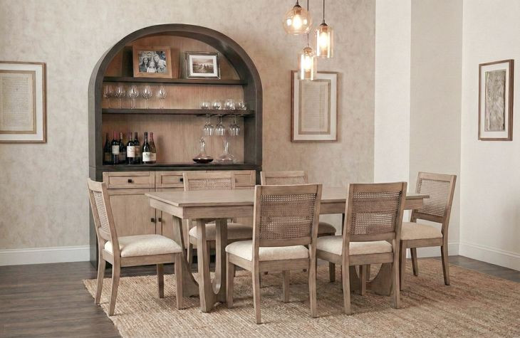 Walton Beige Upholstered Dining Chair Set of 2