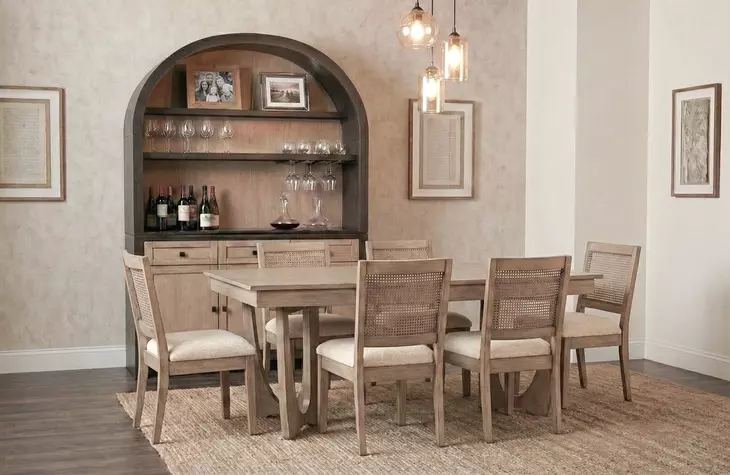 Walton Beige Upholstered Dining Chair Set of 2
