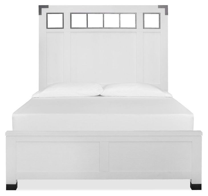 Harper Springs Silo White Queen Panel Bed