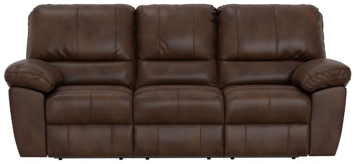 Stetson Walnut 91" Lay Flat Reclining Sofa