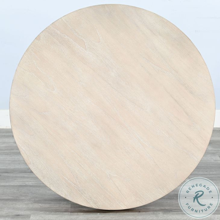 Ashwyn Light Gray 42" Round Counter Height Dining Table