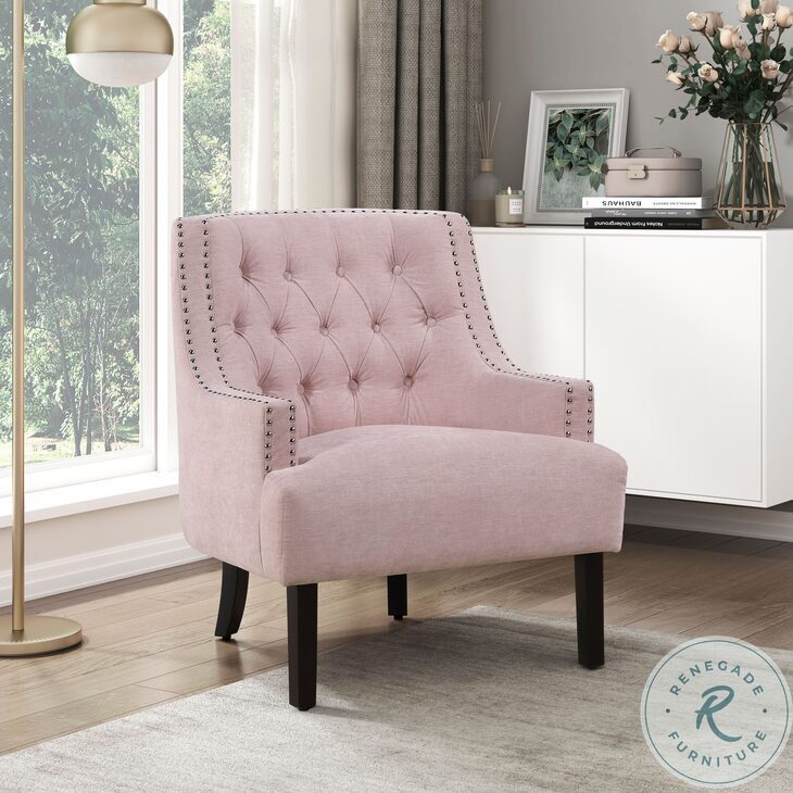 Charisma Pink Accent Chair From Homelegance | Coleman Furniture