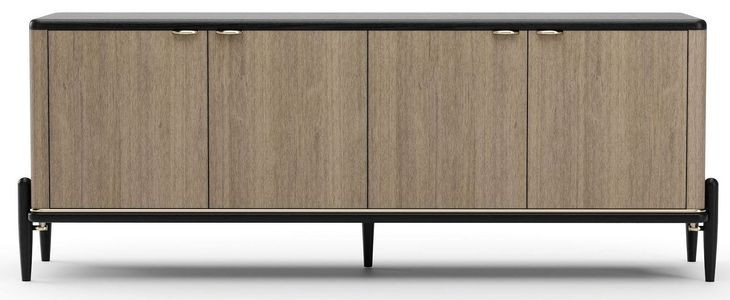 Madera Chocolate Koto Matte and Modern Walnut 4 Door Sideboard