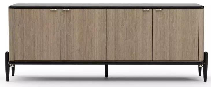 Madera Chocolate Koto Matte and Modern Walnut 4 Door Sideboard