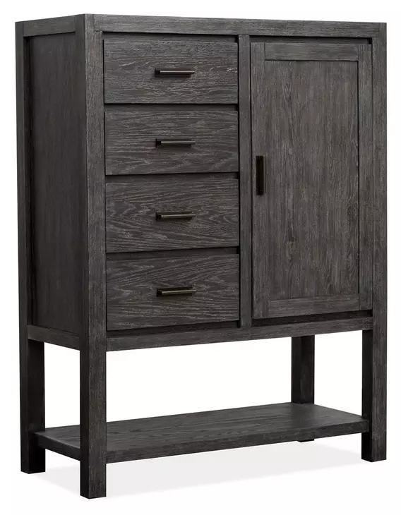 Plum Creek Ravenwood Black Storage Panel Bedroom Set