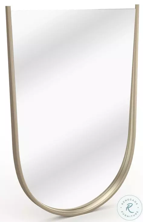 Oblique Soft Silver Paint Gloss Mirror